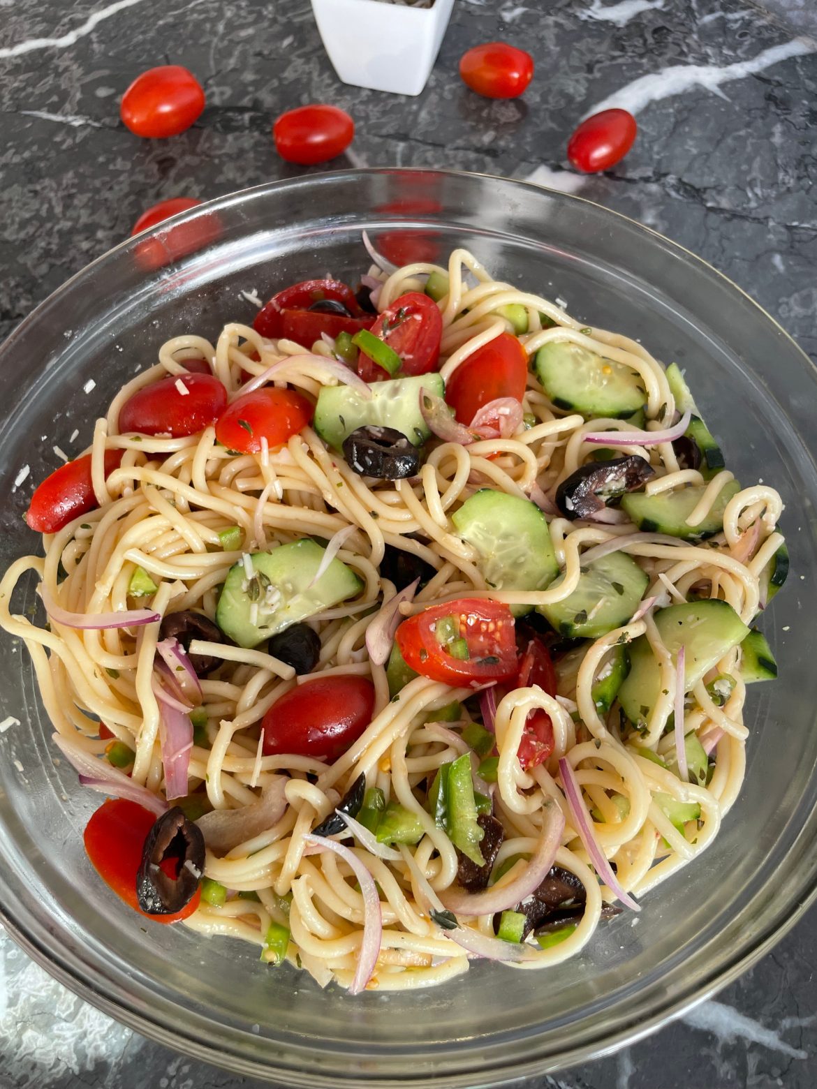 California Spaghetti Salad - Eat it or go Hungry